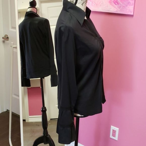 Daniel 🖤🖤 Hetcher Black Blouse Shirt Top - Picture 2 of 11